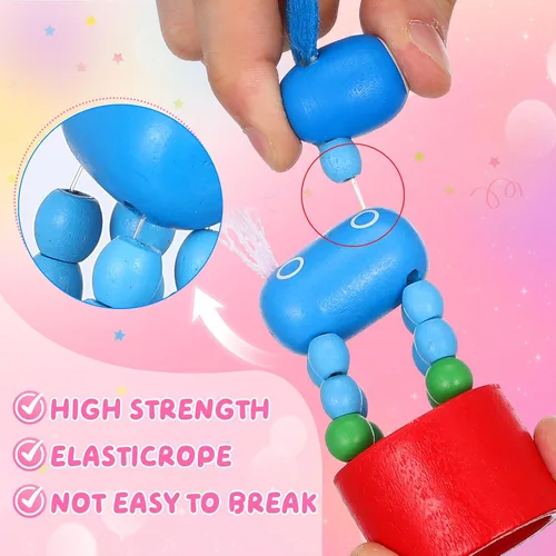 Miniatura 3 de NUOBESTY Juguetes de madera para niños, marionetas de dedo pulgar para niños, figuras de animales, recuerdos de fiesta, base de prensa, juguete