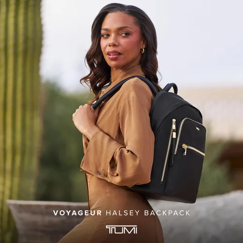 Miniatura 2 de Mochila casual para mujer TUMI, Negro/Dorado, Tamaño único