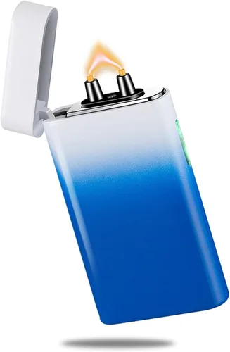 Miniatura 9 de Encendedor eléctrico de plasma, encendedor recargable por USB con indicador de batería LED, sin butano, encendedores a prueba de viento IdWD867eal