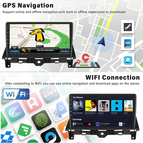 Miniatura 9 de SIXWIN Android 13 Estéreo del coche para Honda Accord 2008 2009 2010 2011 2012 2013 10.1 pulgadas pantalla táctil 2G+64G CarPlay Android Auto Car