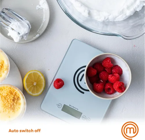 Miniatura 5 de MasterChef Báscula digital de alimentos gramos y onzas para cocina, báscula portátil de peso de alimentos con pantalla LCD para hornear y cocinar