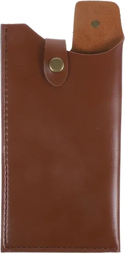 Miniatura 10 de Mobestech Funda protectora de cuero artificial para cuchillos de cocina, cubierta compacta para cuchillos de almacenamiento de chef, viajes, 9.76 x