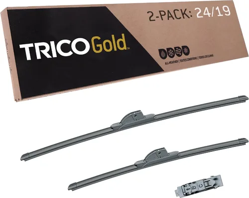Miniatura 71 de TRICO Gold 21" + 19" Juego de 2 limpiaparabrisas de repuesto automotriz de primera calidad, limpiaparabrisas de haz para lado del pasajero