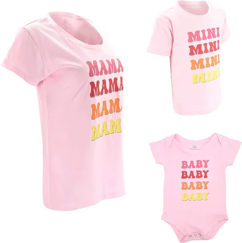 Miniatura 4 de Unique Baby Mommy and Me Camisas You are My Sunshine Blanco