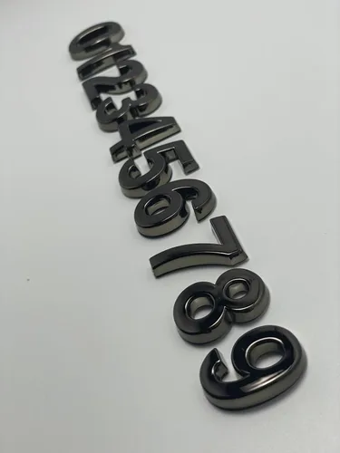 Miniatura 3 de HopeWan - Mini buzón de números de 1.5 pulgadas, número de puerta autoadhesivo, calcomanías pequeñas para decoración de manualidades.