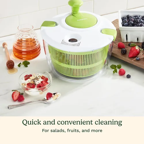 Miniatura 8 de Cuisinart Escurridor de Ensalada - Lavar, Centrifugar y Secar Ensaladas Verdes, Frutas y Verduras, 3qt, CTG-00-SSAS