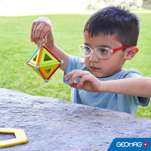 Miniatura 5 de Geomag Supercolor Juguetes Magnéticos para Niños de 5+ Años, 35 Piezas de Imanes Educativos STEM para Niños - Bloques Magnéticos Hechos en Suiza