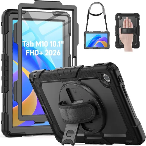 Miniatura 13 de HXCASEAC Funda para Lenovo Tab One de 8.7 pulgadas (TB-305FU) con protector de pantalla, soporte para bolígrafo, correa de mano, soporte ajustable