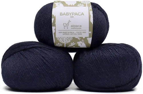 Miniatura 89 de Juego de 6 madejas de 100% lana de alpaca bebé (10.58 oz) de peso DK, fabricadas en Perú, celestial suave y perfecto para tejer y hacer ganchillo