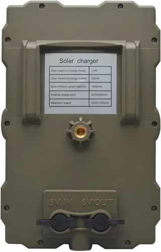 Miniatura 5 de Lixada Panel de carga solar Cámara de rastro Panel solar 1700mAh recargable para cámara de caza Carga solar al aire libre Alimentado por el sol