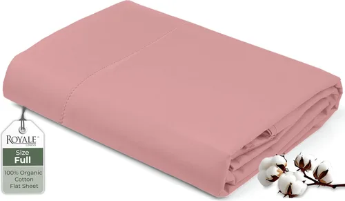 Miniatura 94 de Royale Linens Sábana encimera de tamaño individual XL 100% Algodón Orgánico – Super suave – Sábanas superiores de percal – Sábana encimera