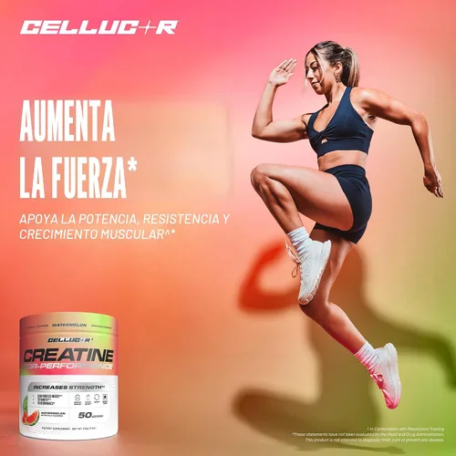 Miniatura 4 de Polvo de creatina Cellucor, sabor sandía - Aumenta la fuerza, masa muscular magra y la resistencia, creatina micronizada para una absorción rápida