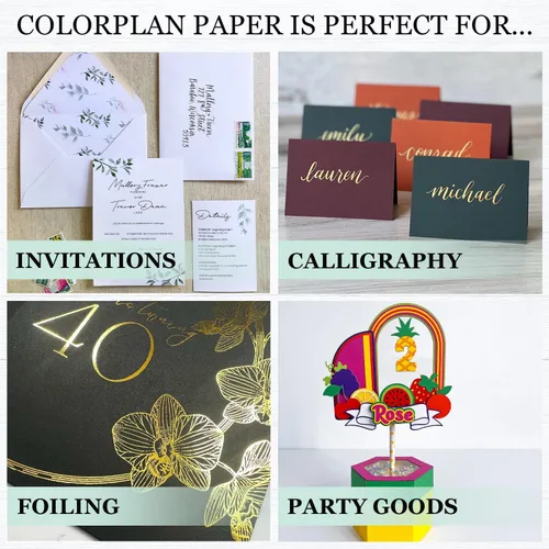 Miniatura 7 de Cardstock Warehouse Colorplan Amatista púrpura – 8.5 x 11 pulgadas – 100 libras / 9.52 oz/m² de papel de cartulina mate premium – 25 hojas