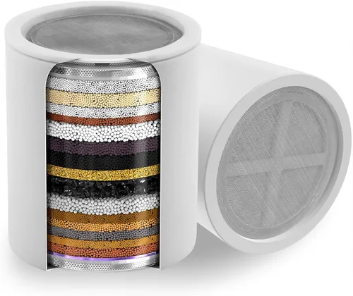 Paquete de 2 cartuchos filtrados de ducha de 18 etapas, cartucho de filtro de cabezal de ducha multietapa de repuesto – Filtro de ducha universal de
