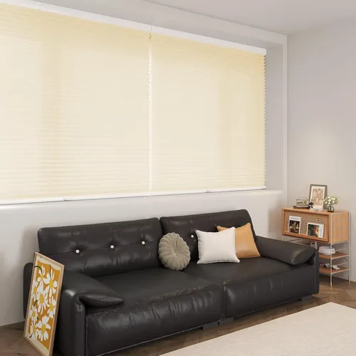 Miniatura 2 de MYshade Persianas sin cordones de celdas hexagonales con filtro ligero para ventanas interiores de 1.5 pulgadas de celda de nido de abeja, persianas