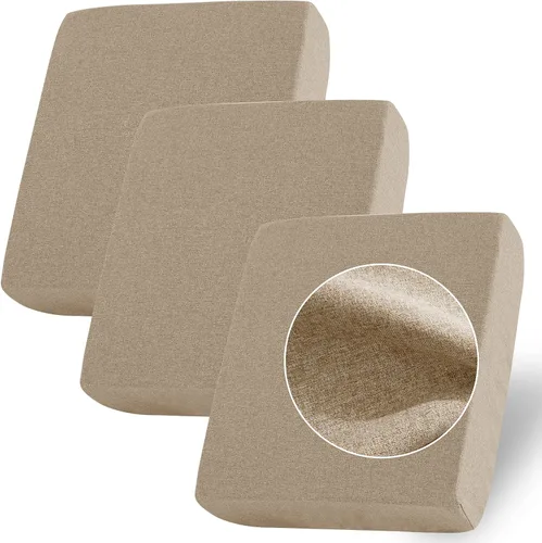 Miniatura 10 de StangH Fundas de cojín para sofá, 3 piezas, terciopelo elástico, protector para sofá, apto para mascotas, fundas de sofá para silla/sofá biplaza