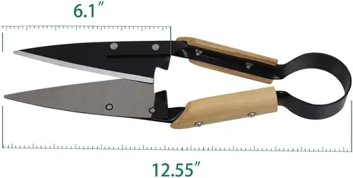 Miniatura 5 de Tijeras de oveja de un solo arco, hoja de acero al carbono resistente de 6.1 pulgadas, tijeras de mano de 12.5 pulgadas de largo para ovejas