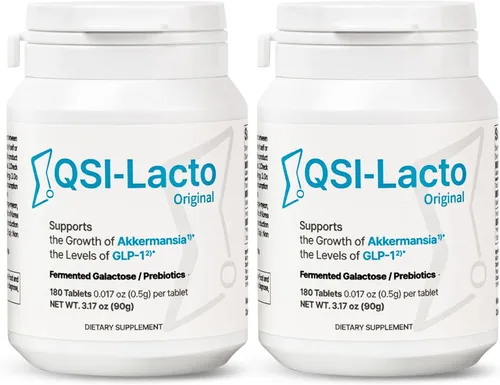 QSI-Lacto 2 paquetes originales, 180 porciones, soporta naturalmente la elevación de nivel de GLP-1, galactosa incluida, salud intestinal,