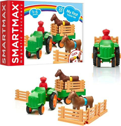 Miniatura 12 de SmartMax My First Animal Train STEM - Juego de descubrimiento magnético con tren móvil y animales suaves para edades de 1 a 5 años