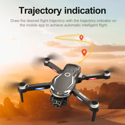 Miniatura 7 de Remote Control Aerial Drone with 3-Camera 8K HD Brushless Power Intelligent Avoidance Obstacle Trajectory Flight, Optical Flow Hover, Gesture