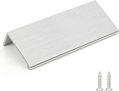 Miniatura 16 de Rergy - Juego de 10 tiradores de gabinete de cocina de níquel cepillado, manijas de gabinete de níquel cepillado, herrajes de gabinete con borde
