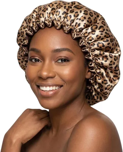 Miniatura 12 de Gorro de pelo para dormir, gorro de noche con clip ajustable, gorro reversible para el cabello para mujer, gorro de satén de seda