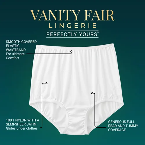 Miniatura 2 de Vanity Fair Calzoncillo de encaje Perfectly Yours para mujer, color blanco