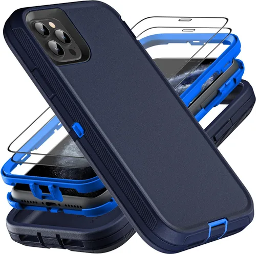 Miniatura 10 de YKHJKLEC para iPhone 11 Pro Max, Funda Militar Grado 3 en 1 Resistente a Prueba de Golpes/Caídas/Polvo con 2 Piezas de Protector de Pantalla