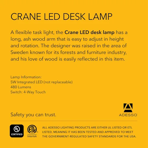 Miniatura 9 de ADS360 AD9100-12 Lámpara de escritorio LED grúa