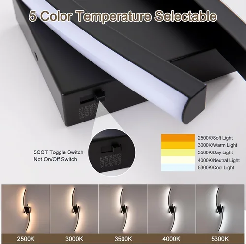 Miniatura 2 de Aplique de Pared Moderno Cableado, Luces LED de Pared Modernas de 4000K para Sala de Estar de 31.5 Pulgadas, Accesorios de Luz de Pared Negros