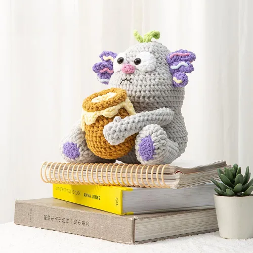 Miniatura 5 de 3 piezas 100g de hilo de chenilla de 3.5oz para mantas Amigurumi: hilo suave de terciopelo para bebé, hilo para tejer y ganchillo, voluminoso, 5#, 3
