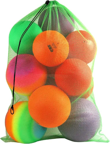 Miniatura 14 de GSE Games & Sports Expert 24x36/30x40 X-Large Mesh Sports Equipment Drawstring Bag for Soccers, Basketballs, Footballs