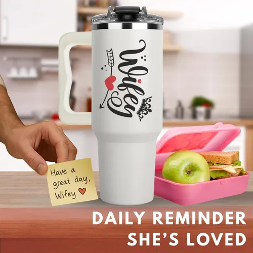 Miniatura 7 de Regalos de Navidad para Esposa – Vaso Térmico de 40 Oz para Esposa de parte del Marido, Regalos para Esposa en Cumpleaños y Aniversario, Ideas