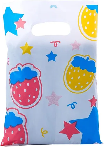 Miniatura 36 de ysmile Pequeña bolsa de compras de plástico negro con asa para pequeñas empresas Bolsa de plástico de mercancía troquelada bolsa de polietileno 100