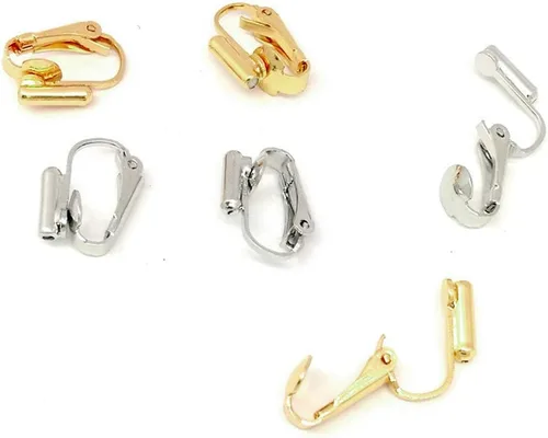 Miniatura 3 de Conversor de clip de oreja extremo del tubo vertical El otro extremo del tapón de silicona en forma de U accesorios de joyería