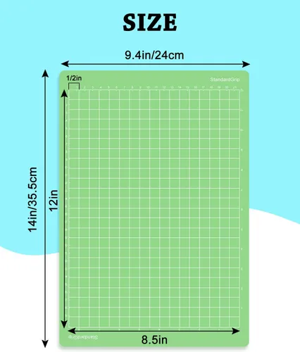 Miniatura 6 de UCEC Alfombrilla de corte compatible con Joy Xtra, paquete de 3 alfombrillas de corte reutilizables de agarre estándar, 8.5 x 12 pulgadas