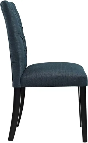 Miniatura 3 de Modway MO- Duchess - Silla de comedor tapizada con botones capitoné moderna Parsons, color azul