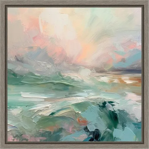 Miniatura 18 de Amanti Art Irena Orlov - Lienzo enmarcado para pared, 16 x 16 pulgadas, diseño de mañana rosa V, lienzo enmarcado para pared, obras de arte