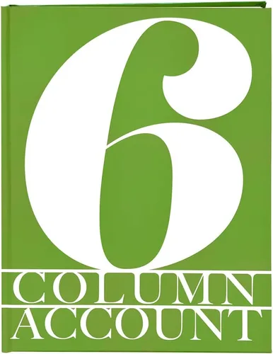 Miniatura 5 de BookFactory Libro de contabilidad de 2 columnas/libro de cuentas/libro de contabilidad/cuaderno (libro columnar de dos columnas) – tapa dura