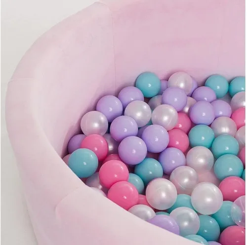 Miniatura 4 de Pelotas de 200/500/1000 unidades, bolas de plástico para pelotas de bebé, bolas coloridas sin BPA Morado