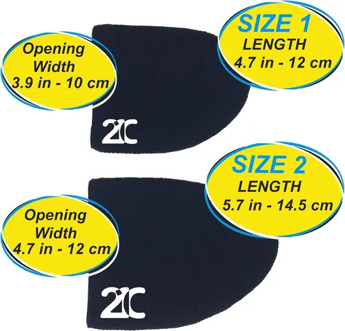 Miniatura 3 de 21C Calentadores de dedos de neopreno de 0.069 pulgadas (llevar dentro de los zapatos), 2 pares, botines calentadores de 4 pies para ciclismo