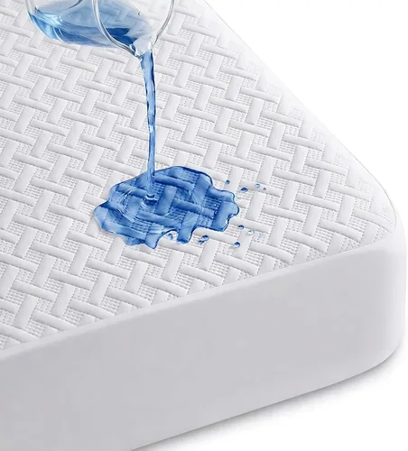 Miniatura 9 de Protector de colchón impermeable transpirable sin ruido, funda de colchón de cama tamaño individual con bolsillo profundo de 6 a 15 pulgadas