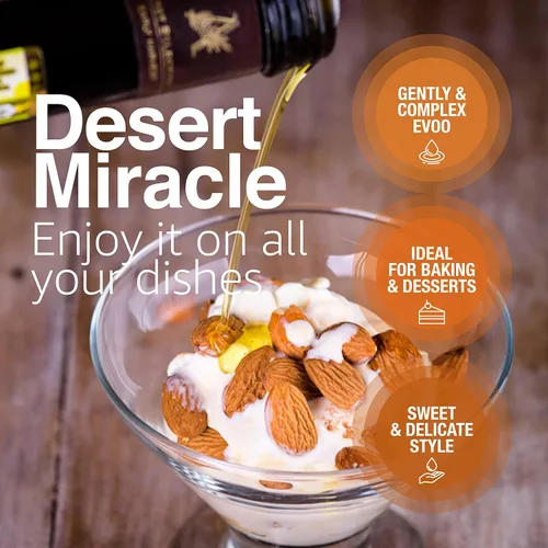 Miniatura 5 de DESERT MIRACLE Aceite de oliva marroquí rico en polifenoles prensado en frío, aceite de oliva virgen extra con altos polifenoles, orgánico, primer
