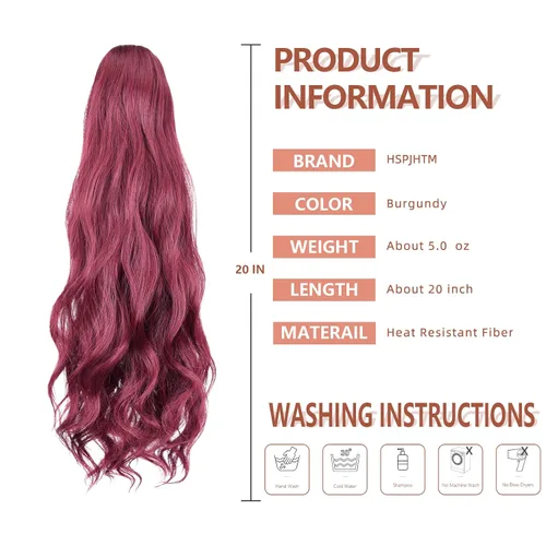 Miniatura 90 de Extensiones de cola de caballo de cabello rubio, extensiones de cola de caballo para mujer, pinza de extensiones de cabello rizado de 12 pulgadas