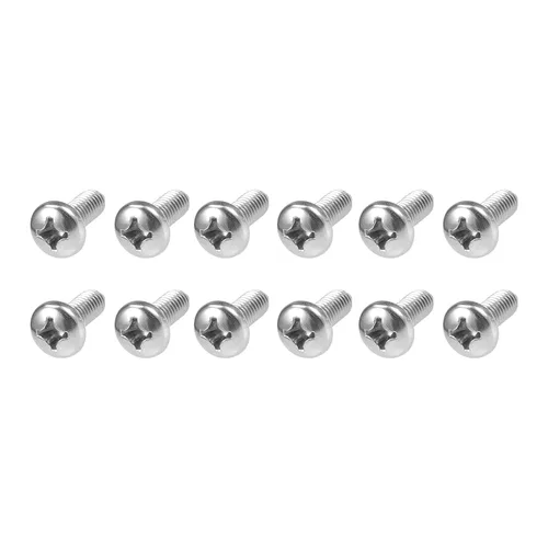 Miniatura 8 de METALLIXITY Tornillos de máquina (M2 x 0.118 in), 30 unidades, pernos Phillips cruzados de acero inoxidable 304, para instalación de muebles