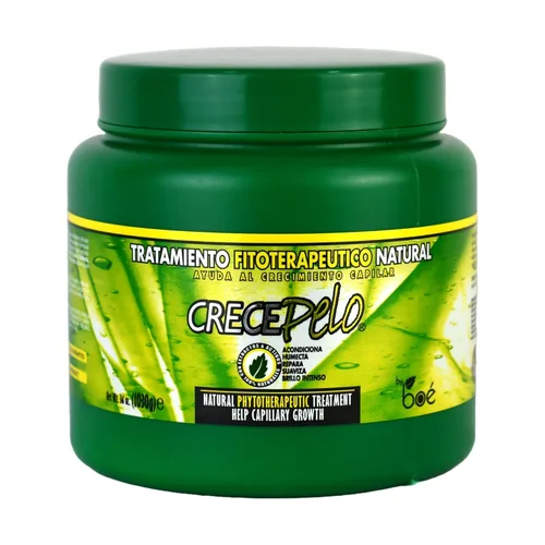 CrecePelo Natural Fitoterapéutico Tratamiento capilar acondicionador profundo 36 oz – Mascarilla de hidratación botánica para fortalecer suavidad y