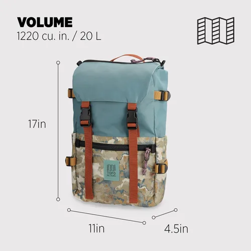 Miniatura 44 de Topo Designs Rover Pack Clásico, asfalto/negro, Tamaño único, Rover Pack Clásico