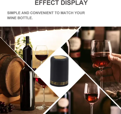 Miniatura 6 de DOITOOL 100 cápsulas termorretráctiles de PVC, sellador de vino, tapas retráctiles, tapones de corchos, cápsulas para bodegas profesionales