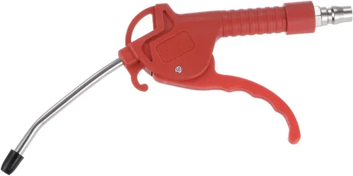 Miniatura 3 de HARFINGTON Pistola de soplado de aire de acero inoxidable de alta presión con boquilla angular de 4 pulgadas de largo, mango de 5.906 in para Rojo