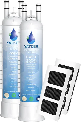 Miniatura 9 de FPPWFU01 Filtro de agua de repuesto para, Compatible con filtro de agua Frigidaire FPPWFU01, EPPWFU01 PureAdvantage PurePour PWF-1
